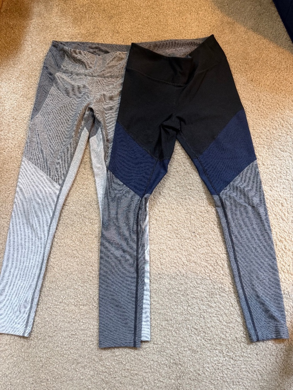 Outdoor Voices Set of 2 Ankle Leggings Sz S Space Marl Gym Hiking